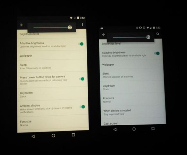 nexus 5x sari ekran sorunu 1