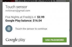 play store parmak izi