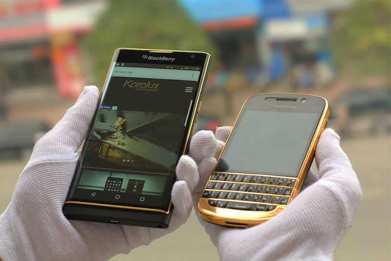 Karalux BlackBerry Priv’i 24 Karat Altınla kapladı 1 blackberry priv6