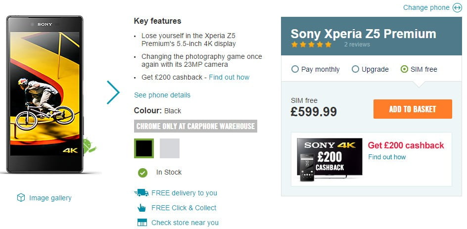 sony xperia z5 premium