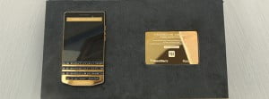 Altın kaplamalı BlackBerry Porsche Design P'9983 13 altin kaplama blackberry 1