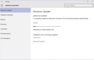 windows 10 update