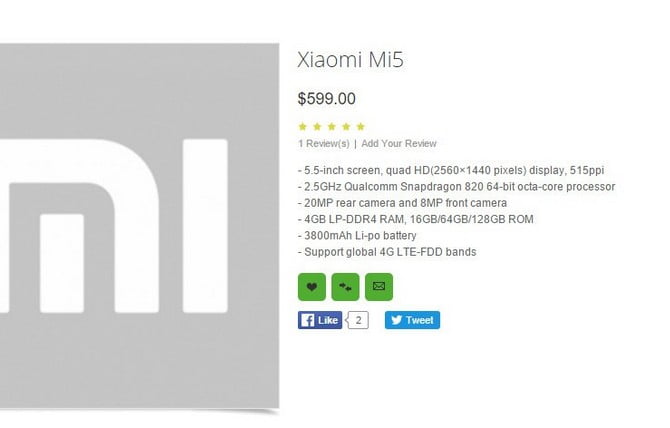 xiaomi mi5
