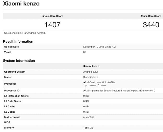 xiaomi redmi note 3 benchmark