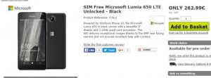 Lumia 650 İngiltere’de Ön Siparişe çıktı