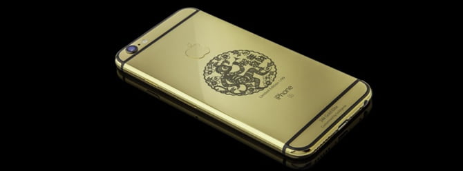 altın kaplama iPhone 6s