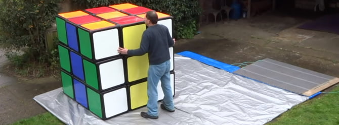 dünyanın en büyük rubik küpü