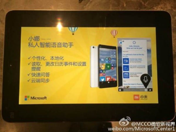 Xiaomi Mi Note’un Windows 10’lusu geliyor!