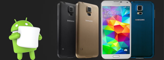 Galaxy S5 için Marshmallow