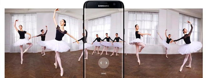 Galaxy S7'nin Hareketli Panorama özelliği nasıl çalışıyor? 1 hareketli panorama