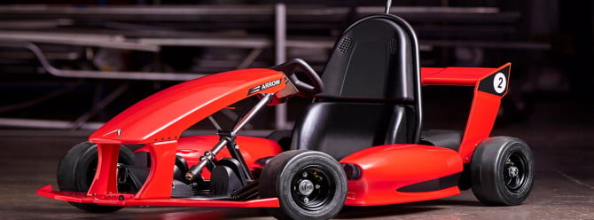 arrow smart kart red garage