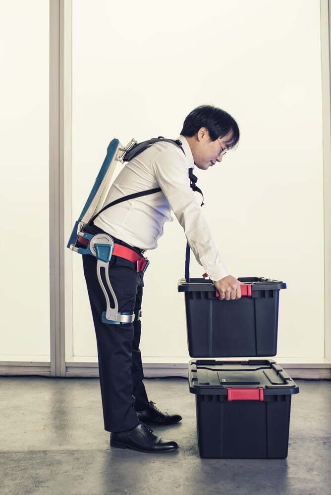 exoskeleton picking up