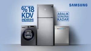 Samsung beyaz eşya alanlara KDV Samsung’dan 15 samsung 1