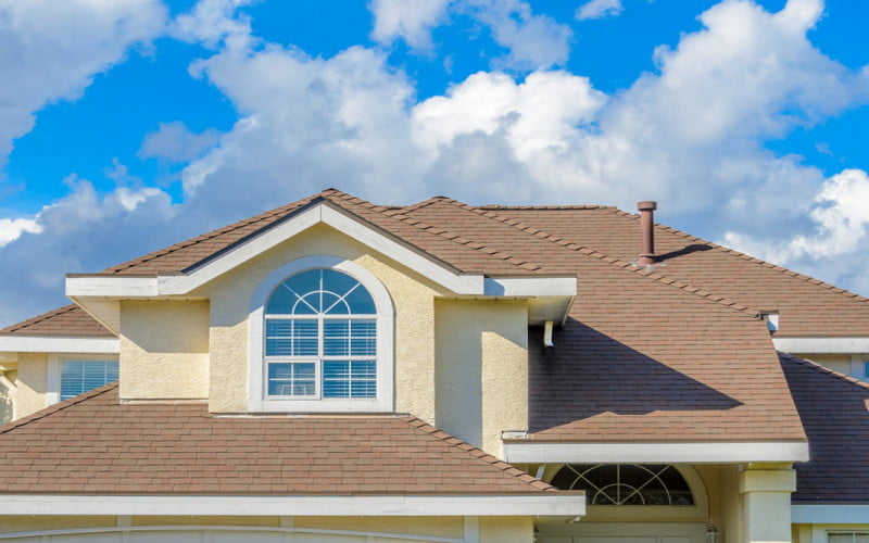 The roof of the house with ssss