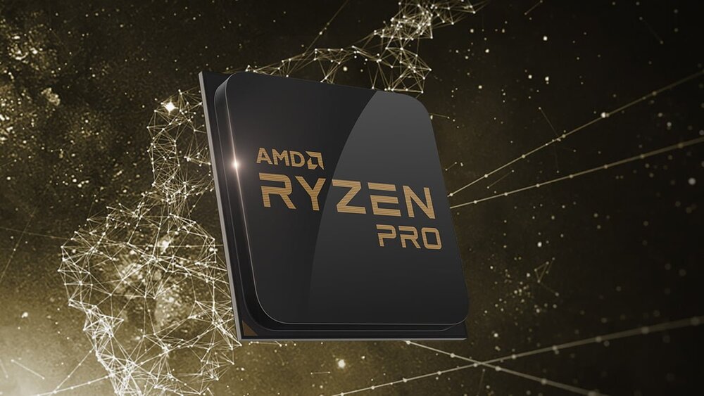 20201 ryzen pro chip geometric space background
