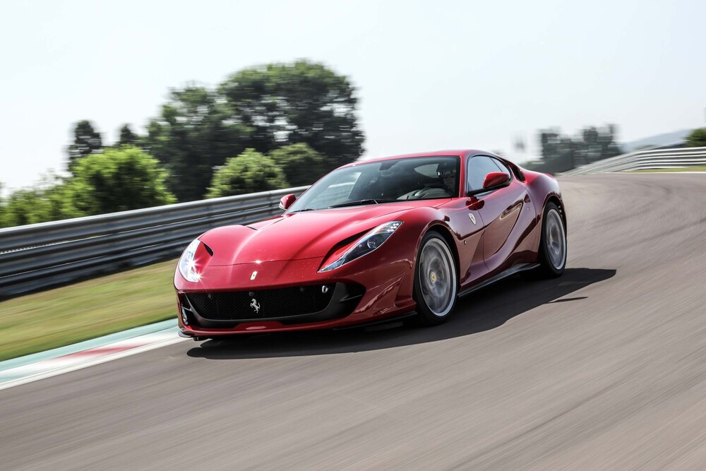 Ferrari 812 Superfast front three quarter in motion 03 1