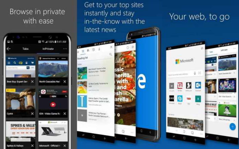 Microsoft Edge'in Android versiyonu kullanıcıların hizmetinde 1 MICROSOFT EDGE FOR ANDROID