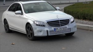 2018 mercedes c350e facelift spy photo 1