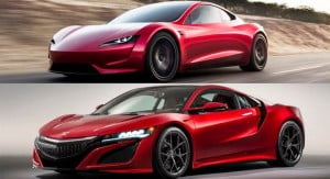 Tesla Roadsterin tasarimi Honda NSX modelinden mi kopyalandi95422 0
