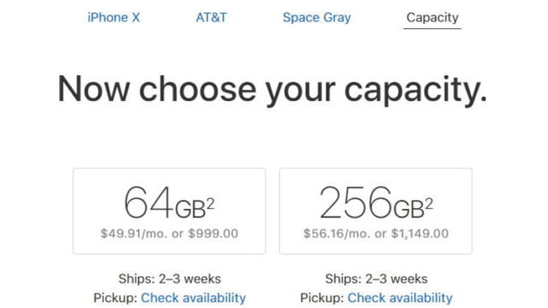 iphone x on siparis süresi