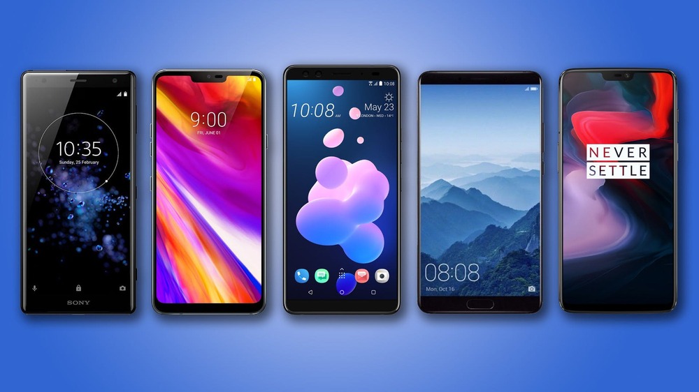 Xperia XZ2, LG G7 ThinQ, HTC U12+, Huawei Mate 10 ve OnePlus 6