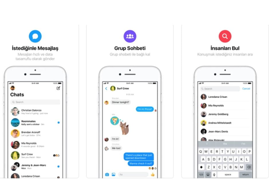 Facebook Messenger Lite iOS, Türkiye'ye özel olarak kullanıma sunuldu! 1 facebook messenger lite