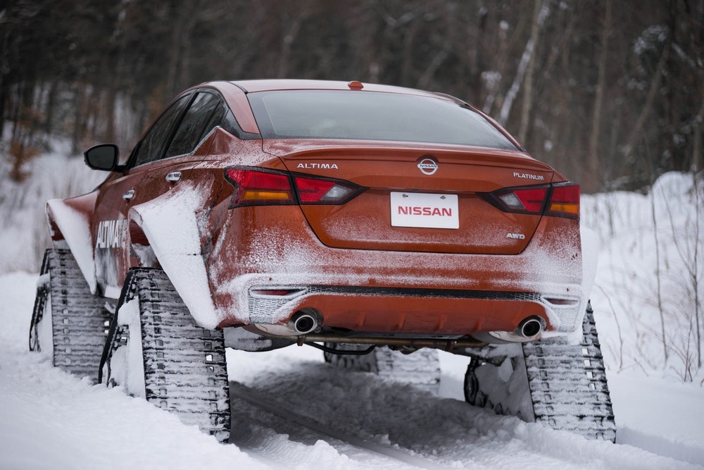 nissan altima te awd snow tracked 31