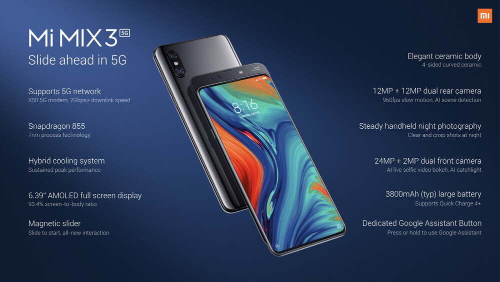 Xiaomi Mi Mix 3 5G
