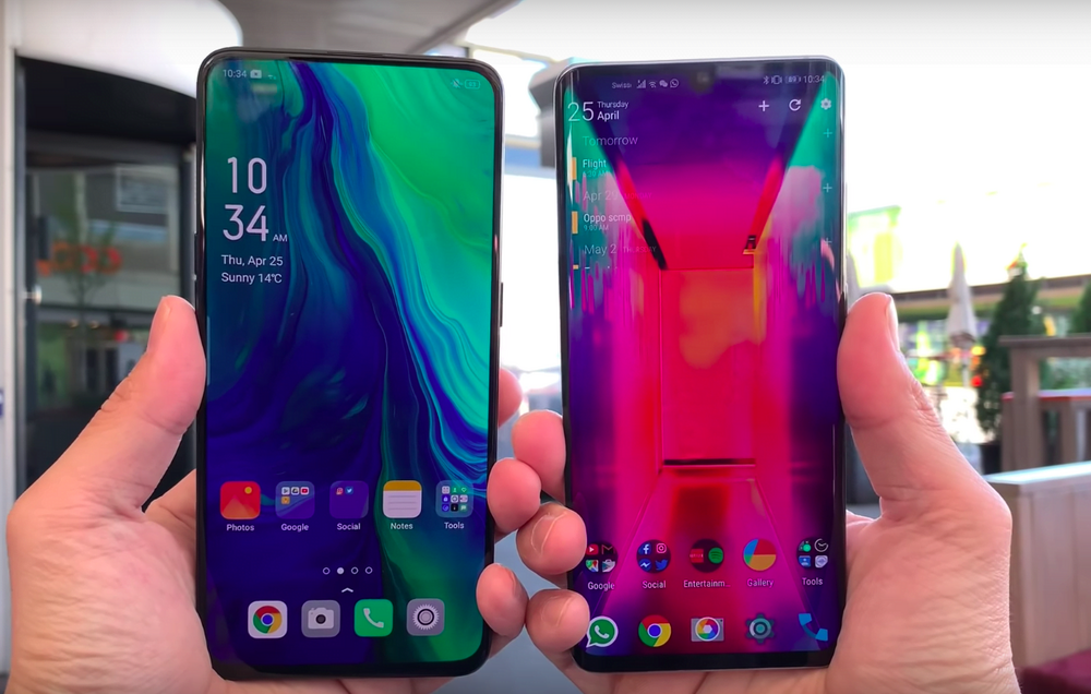 oppo reno vs p30 pro p
