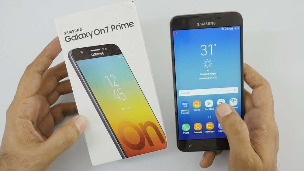 Galaxy On7 Prime için Android Pie