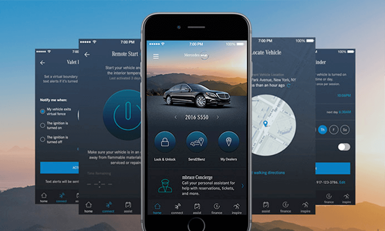 mercedes uygulaması