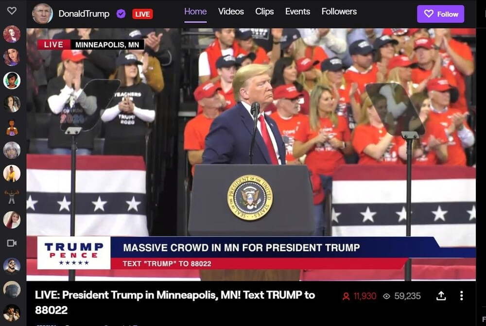 trump twitch