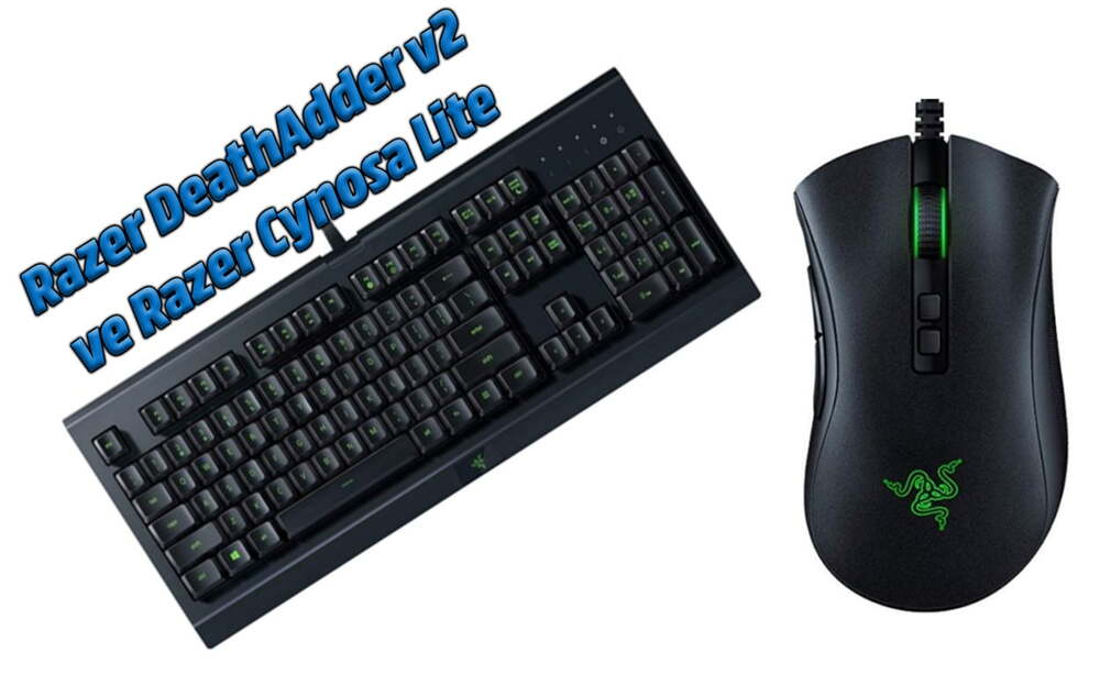 Razer DeathAdder v2 gaming mouse ve Razer Cynosa Lite gaming klavye 1 RAZ56