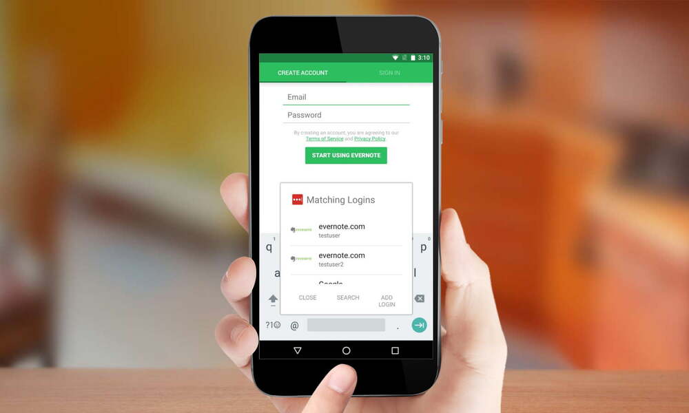 Android otomatik doldurma