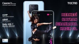 TECNO Mobile Camon 16 Premier ile ileri düzey kamera Türkiye'de