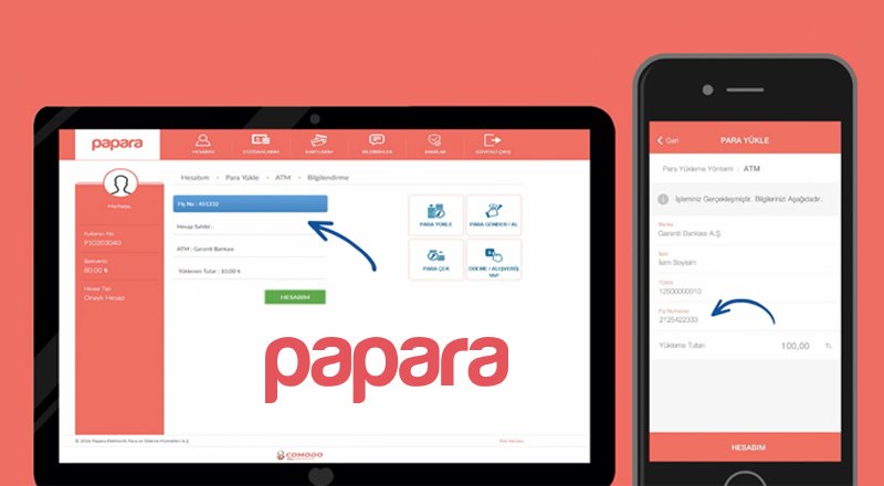 Papara Android uygulaması