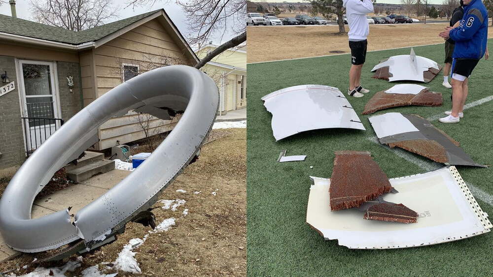 Ucak motoru havadayken parcalandi