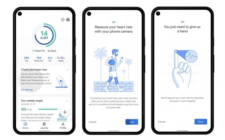 Google Fit kalp ve solunum hızı izleyicileri 8 Mart'ta geliyor!
