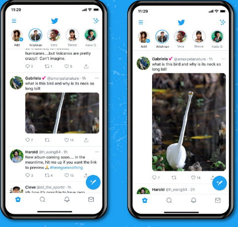 Twitter bugün mobil cihazlarda tam boyutlu resimleri kullanıma sunuyor