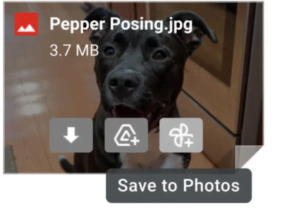 Gmail, resim eklerini doğrudan Google Fotoğraflar'a kaydetmenize izin verecek