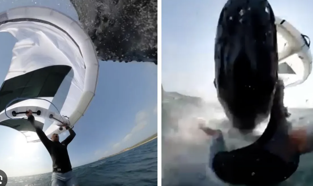 Sörf yaparken balina ile çarpıştı: "Öleceğimi sandım"