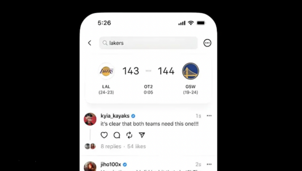 Threads, canlı spor olaylarına da giriyor!