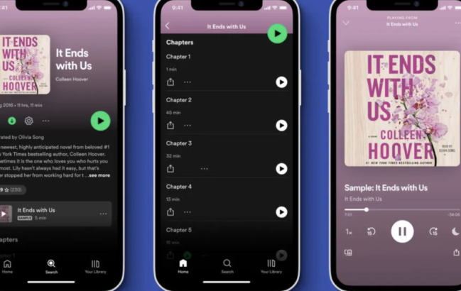 Spotify sesli kitap özelliği önümüzdeki hafta diğer ülkelere geliyor