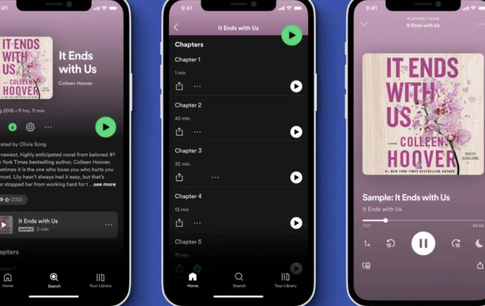 Spotify sesli kitap özelliği önümüzdeki hafta diğer ülkelere geliyor