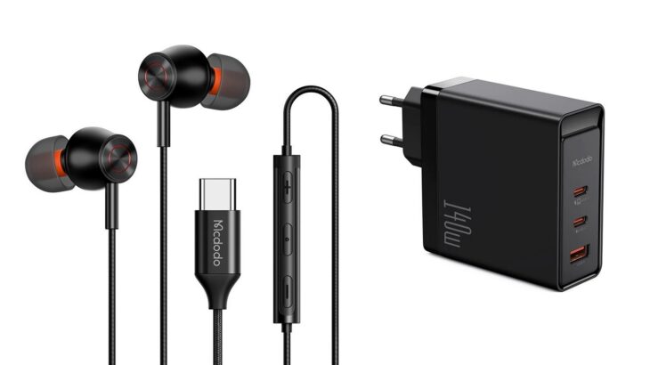 Mcdodo HP-3490 Type-C kablolu kulaklık ve 140w GAN5 Pro hızlı şarj adaptörü 15 a dff 3