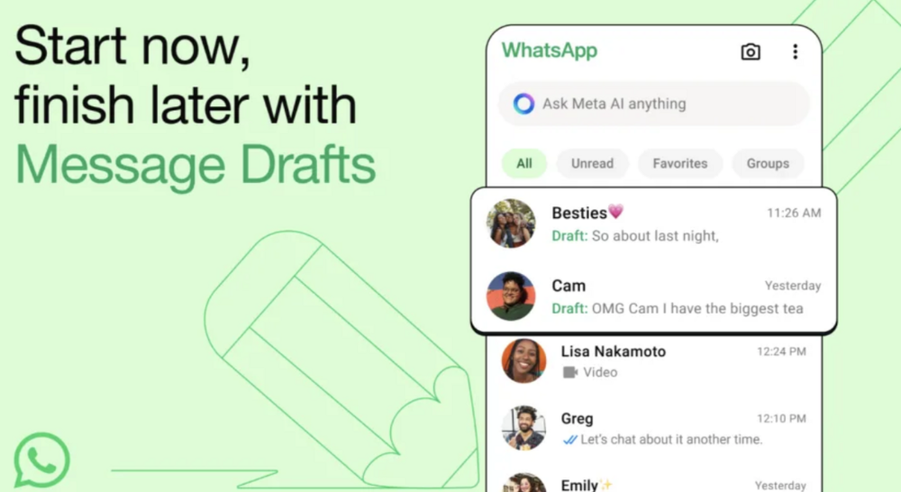 WhatsApp'a nihayet taslak özelliği geldi!