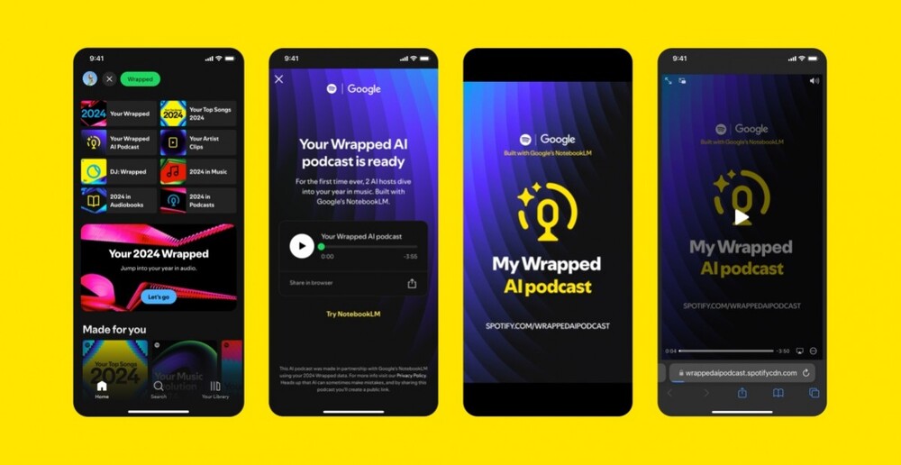 Spotify ve Google 2024 Wrapped'ı Yapay Zeka Podcast ile Geliştiriyor 1 gsmarena 001