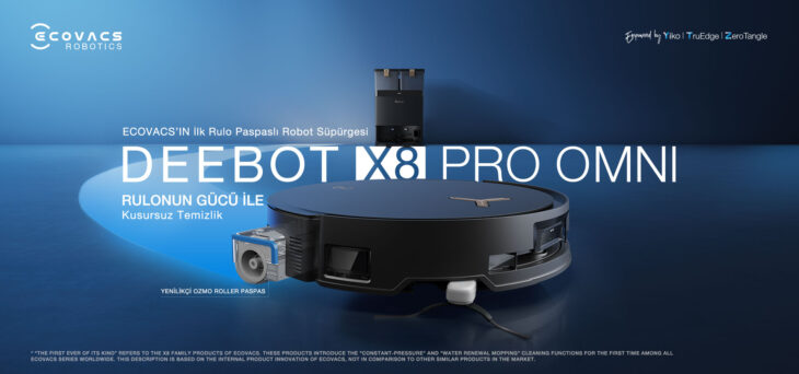 ECOVACS’IN İLK RULO PASPASLI ROBOT SÜPÜRGESİ DEEBOT X8 PRO OMNI ARTIK TÜRKİYE’DE! 28 ecovacs