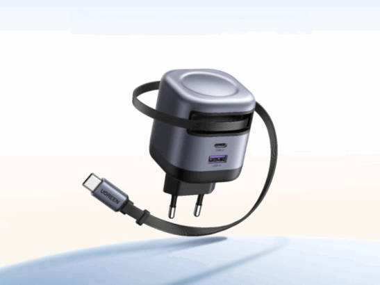Ugreen Nexode 45W USB C Charger with Retractable Cable