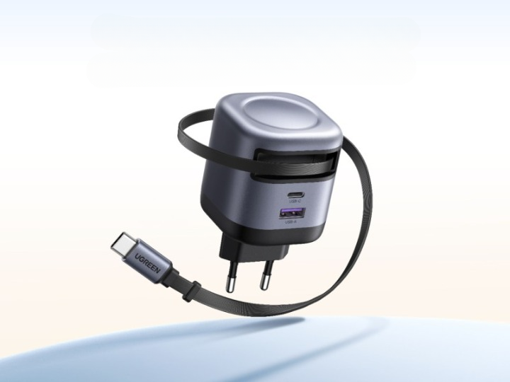 Ugreen Nexode 45W USB C Charger with Retractable Cable